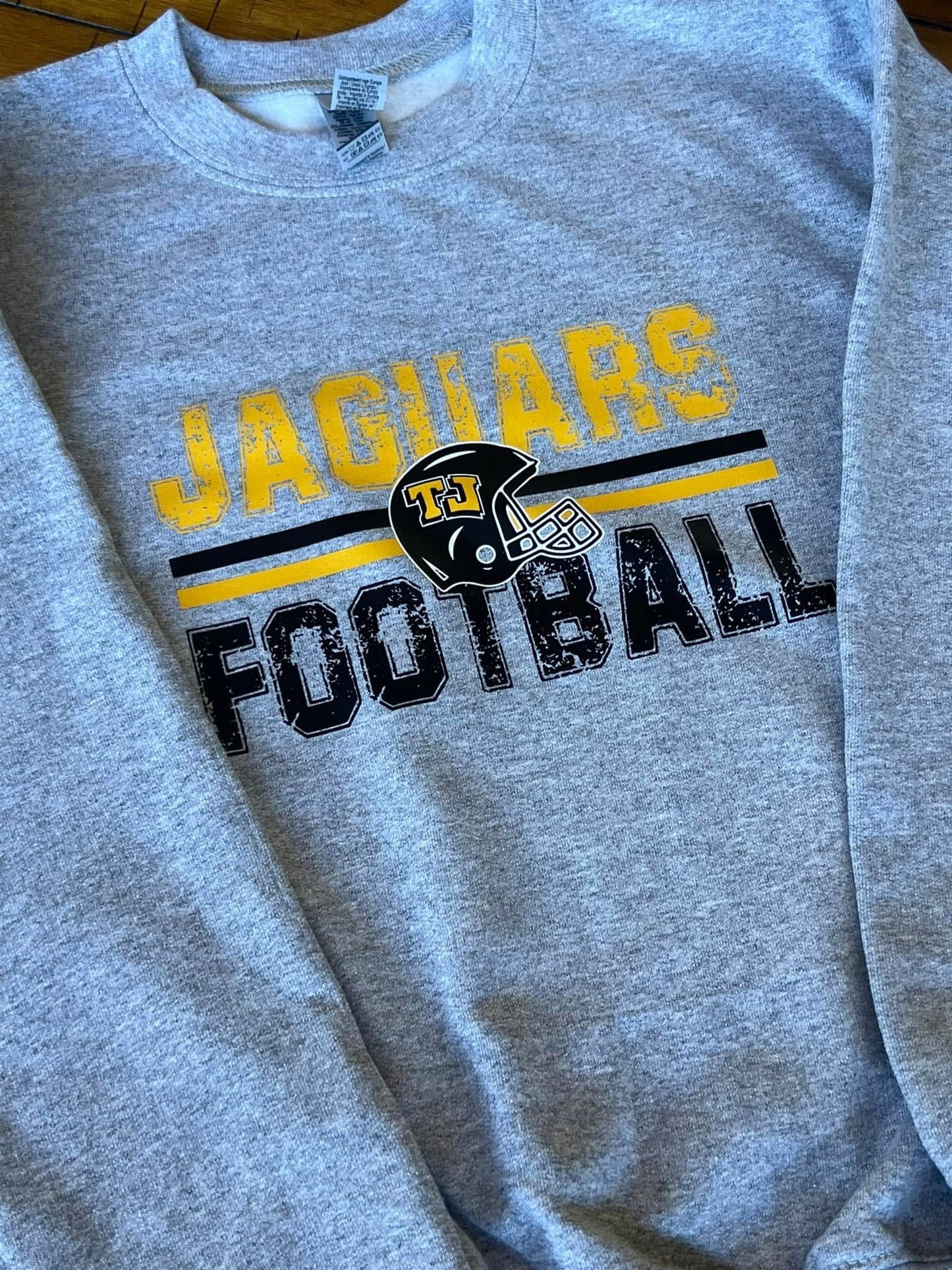TJ Football with helmet Crewneck