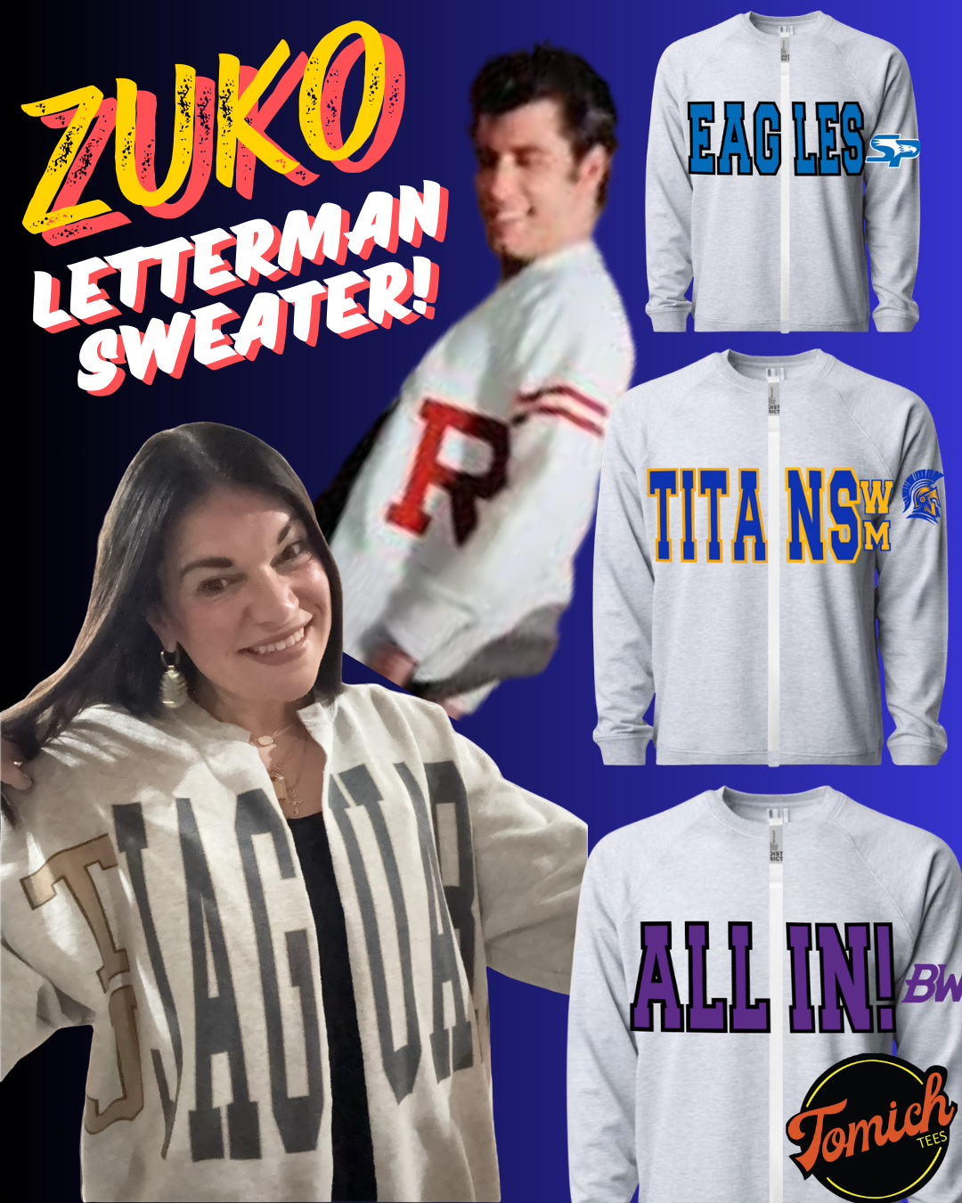 Zuko Letterman Sweater