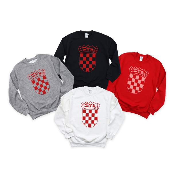 Croatian Crest Red - Long Sleeve Tshirt
