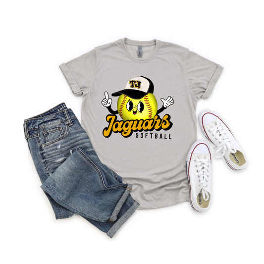 Softball Retro Dude - Jaguars Tshirt