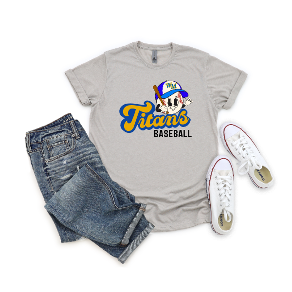 Baseball Retro Dude - Tshirt West Mifflin Titans