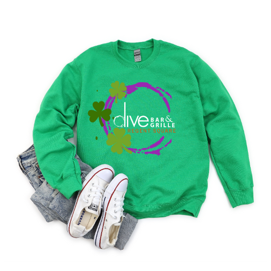 Dive Bar Shamrock Crewneck