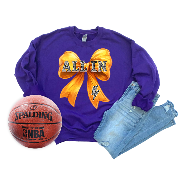 Coquette Jeweled Bow - MUSTANGS Crewneck (Not Pictured)