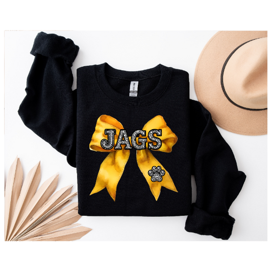 Coquette Jeweled Bow - JAGS Crewneck