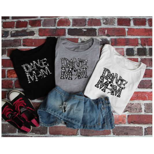Dance Mom Dancer Rhinestone Tshirt