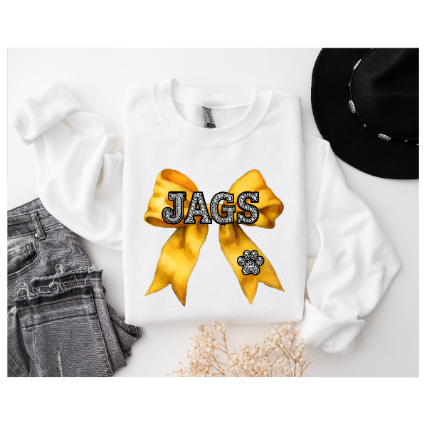 Coquette Jeweled Bow - JAGS Crewneck
