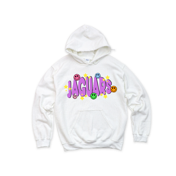 Jaguars Purple Smiley - Hoodie