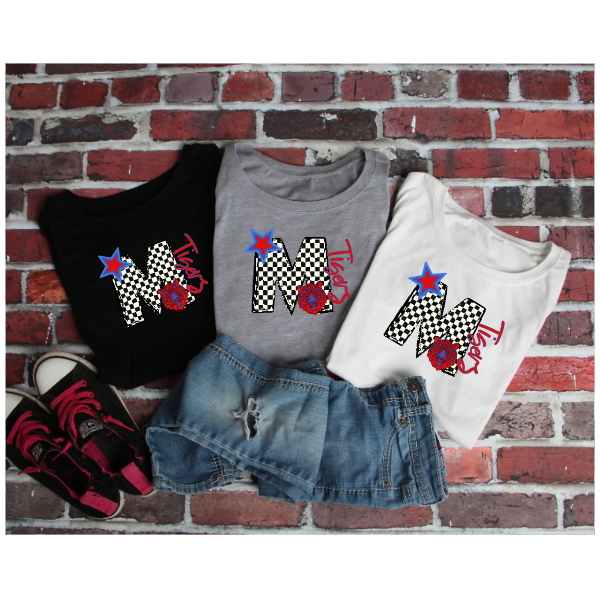 Black & White Checkered School Spirit - McKeesport Tshirt