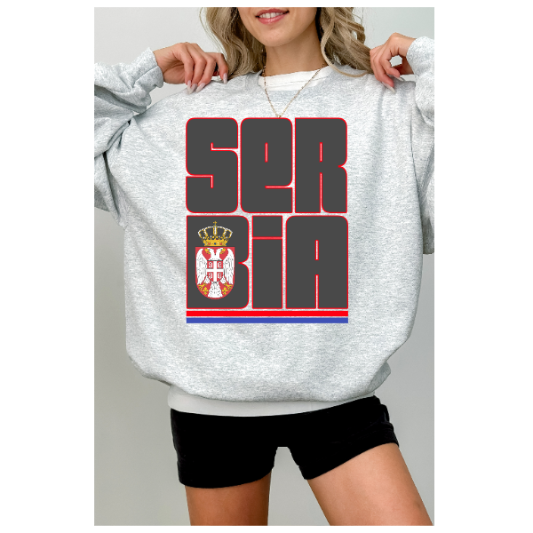 SERBIA Block Couture - Crewneck