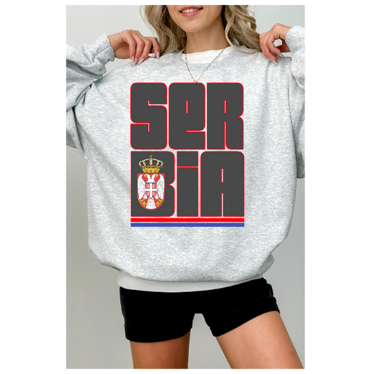 SERBIA Block Couture - Crewneck