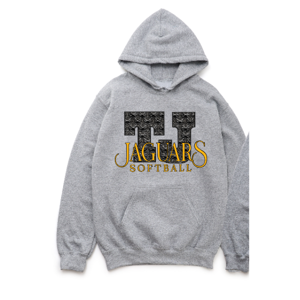 TJ Softball Coquette Letters Hoodie