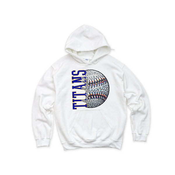 Baseball Glitter Sparkles - Hoodie West Mifflin Titans