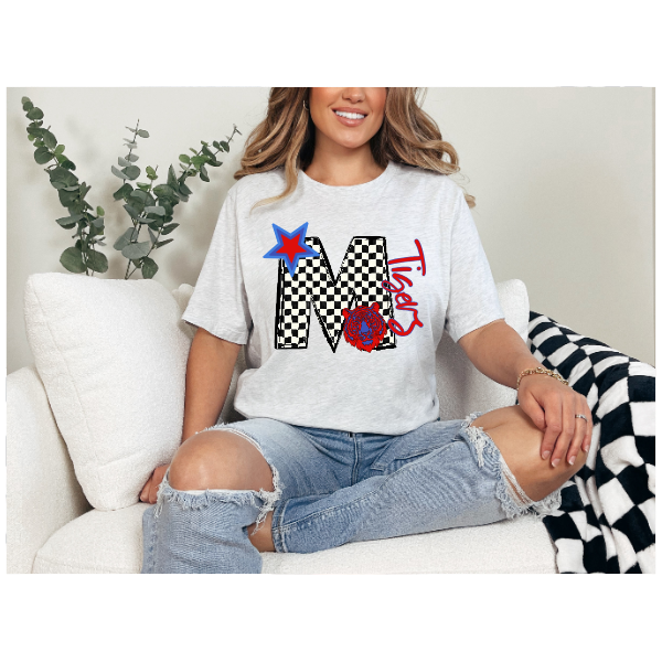 Black & White Checkered School Spirit - McKeesport Tshirt
