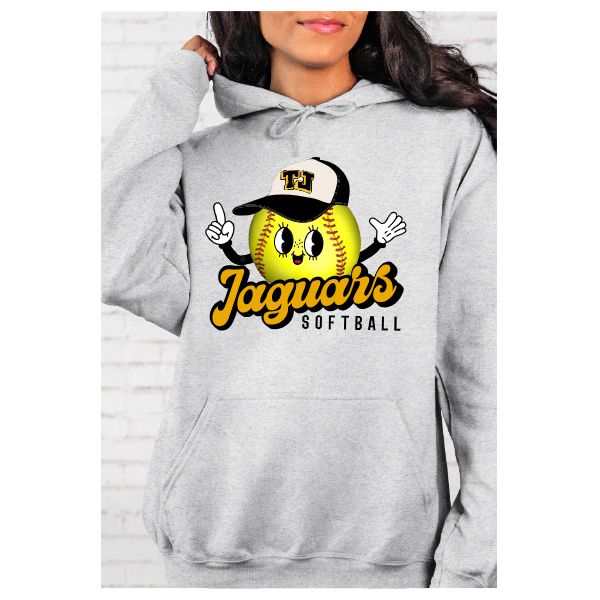 Softball Retro Dude - Jaguars Hoodie