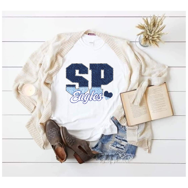 Printed School Spirit Varsity Letters - South Park Tshirt