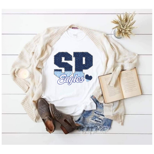 Printed School Spirit Varsity Letters - South Park Tshirt