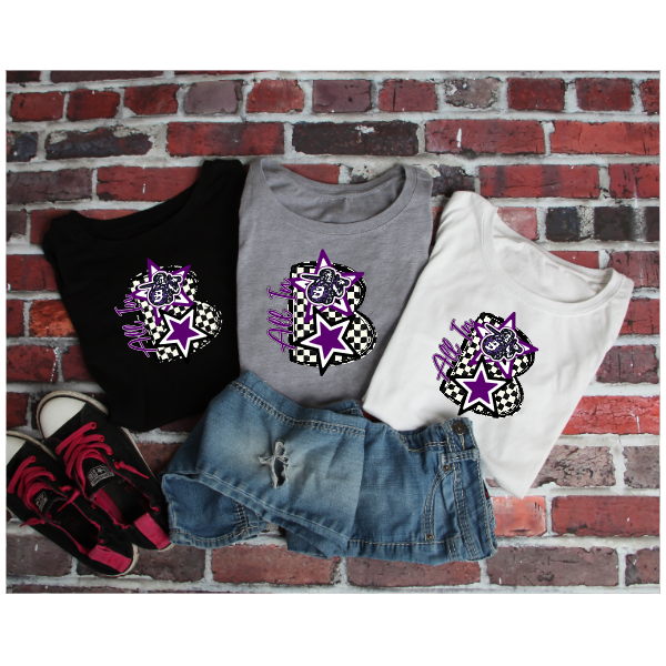 Black & White Checkered School Spirit - Baldwin Tshirt