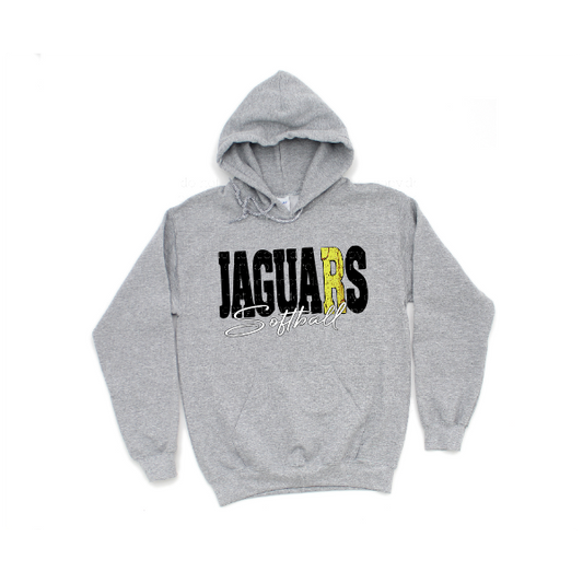 JaguaRs Softball Letter Hoodie