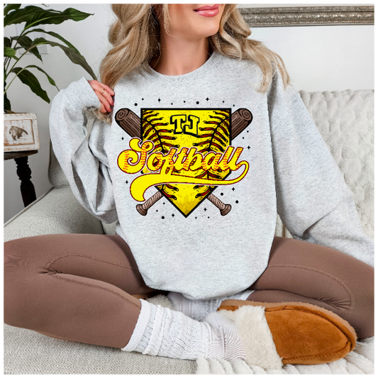 Softball Homeplate - Jaguars Crewneck