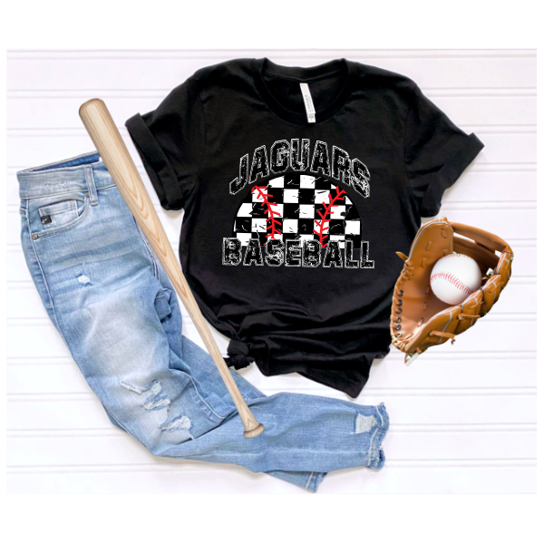 Baseball Checkered Grunge - Moon Tshirt (Not Pictured)
