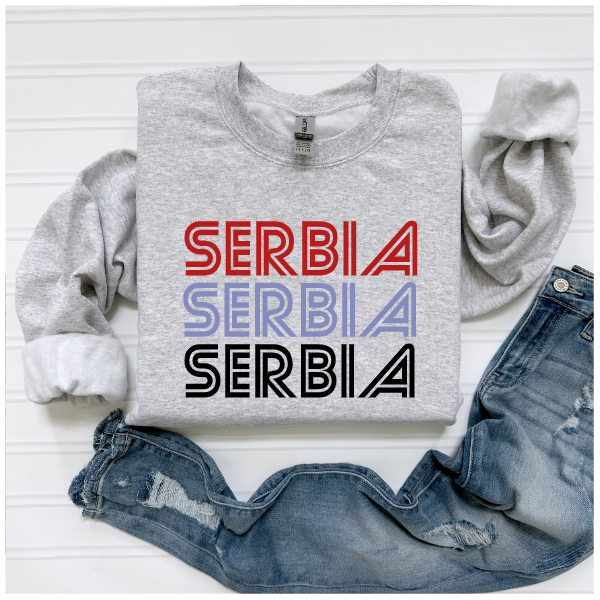 Serbia Retro Crewneck