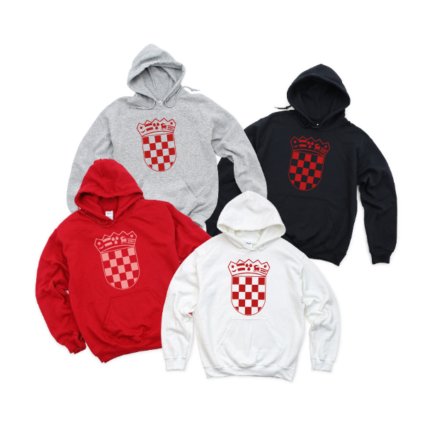 Croatian Crest Red - Hoodie
