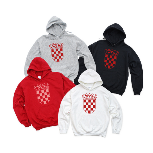 Croatian Crest Red - Hoodie