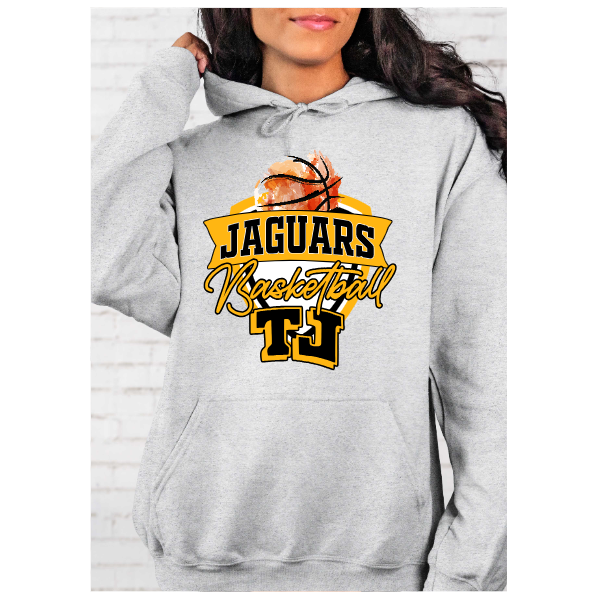 TJ Basketball Crest Hoodie - Watercolor Basketball