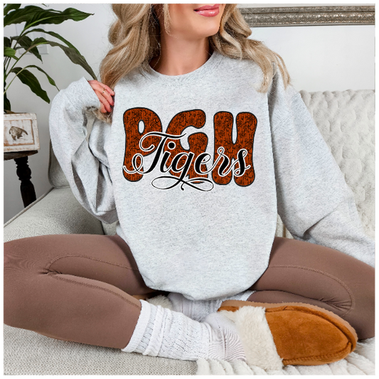 Chantilly Lace - Pgh Tigers Crewneck