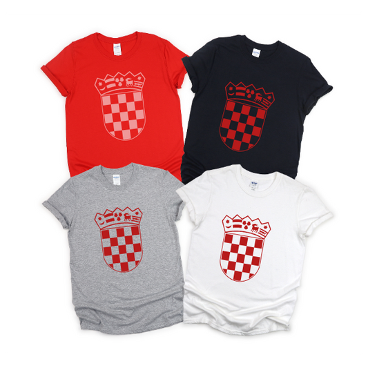 Croatian Crest Red - Tshirt