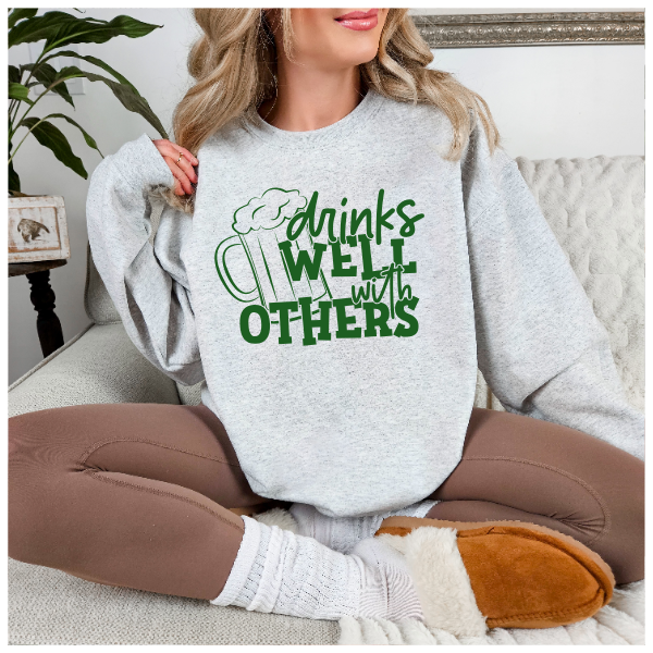 Drinks Well With Others Crewneck