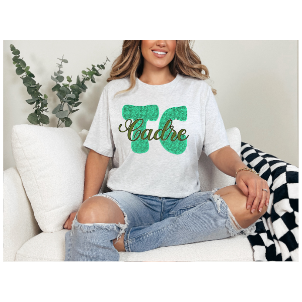 Lovely Lace Cadre Tshirt - Mint Letters