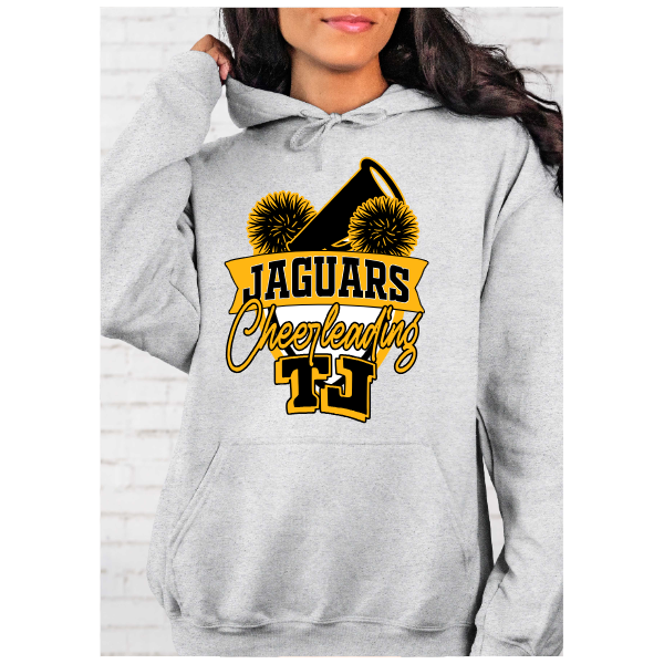 TJ Cheerleading Crest Hoodie - Megaphone & Poms