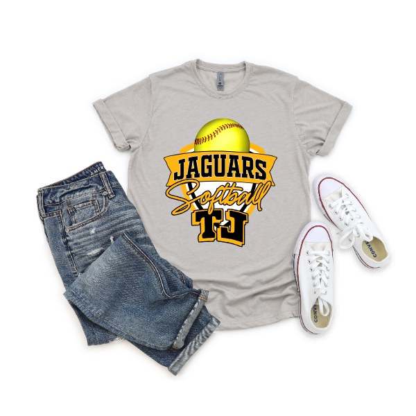 TJ Softball Crest Tshirt - Solid Softball
