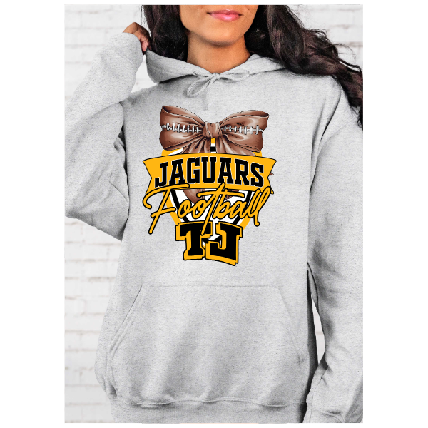TJ Football Crest Hoodie - Football Bow