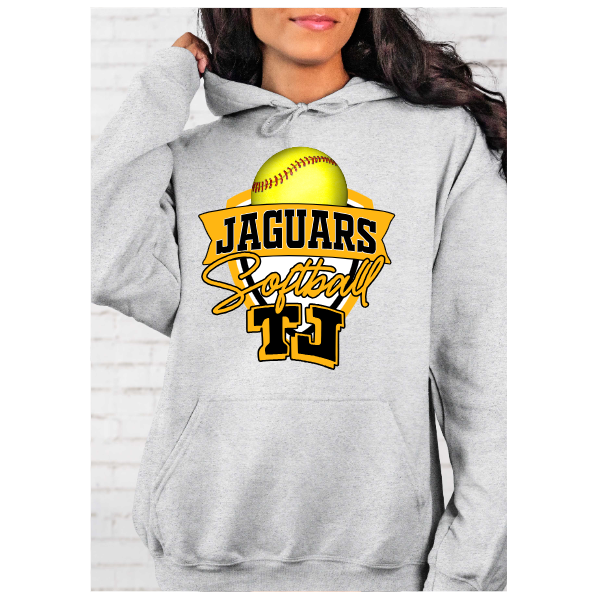 TJ Softball Crest Hoodie - Solid Softball