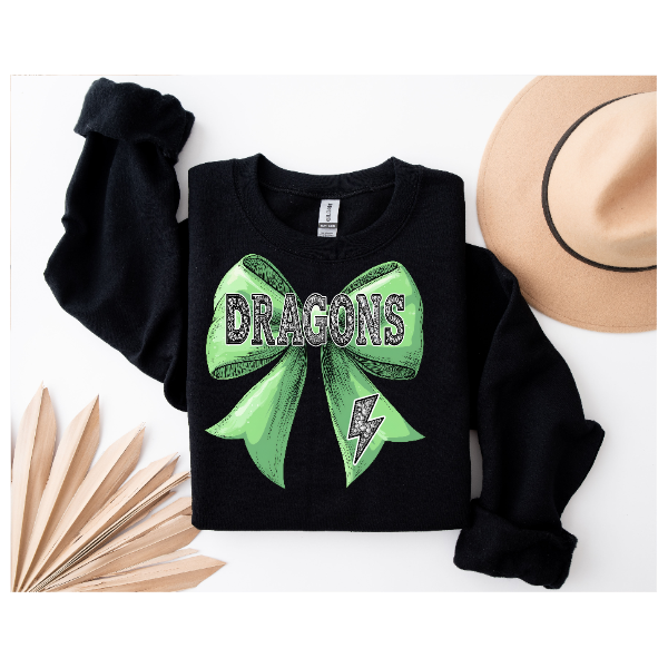 Coquette Jeweled Bow - DRAGONS Crewneck