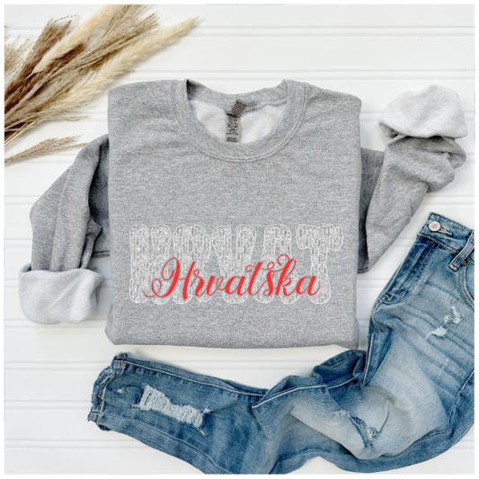Hrvatska Lace - Crewneck