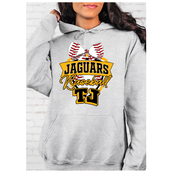 TJ Baseball Crest Hoodie - Baseball Bow