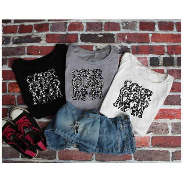 Colorguard Mom Rhinestone Tshirt