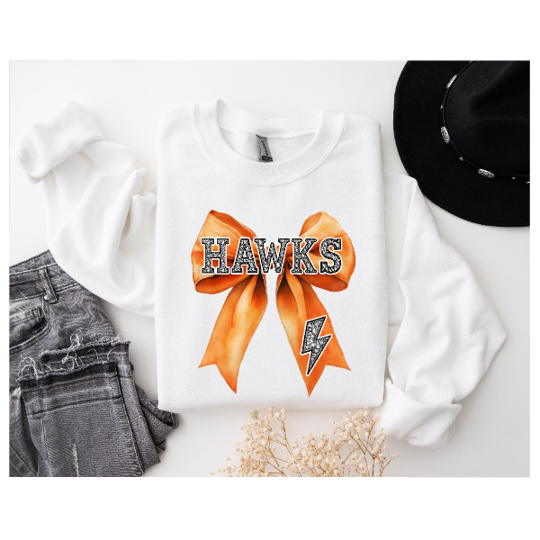 Coquette Jeweled Bow - HAWKS Crewneck