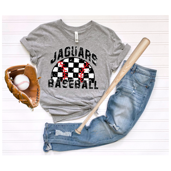 Baseball Checkered Grunge - Moon Tshirt (Not Pictured)