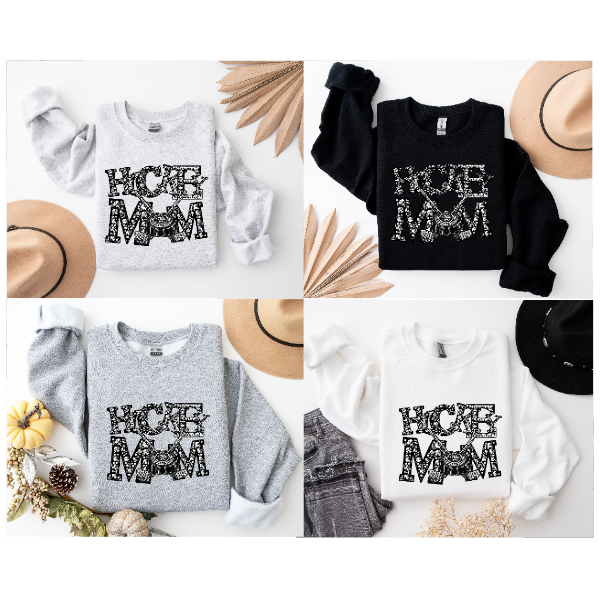 Hockey Mom Rhinestone Crewneck