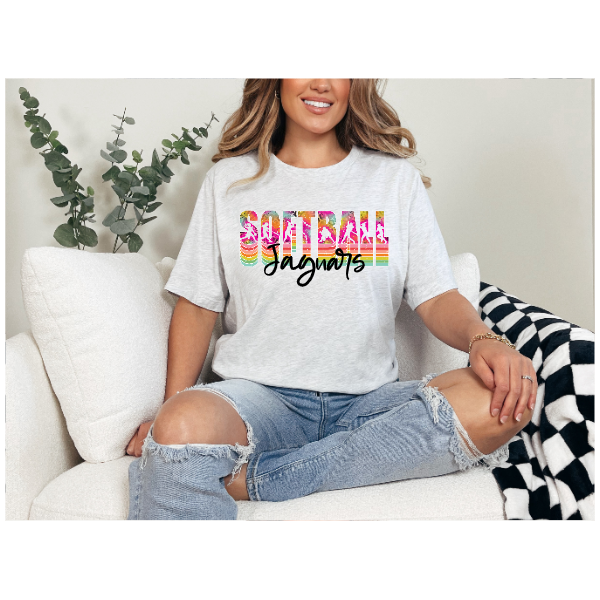 Softball Rainbow - Jaguars Tshirt
