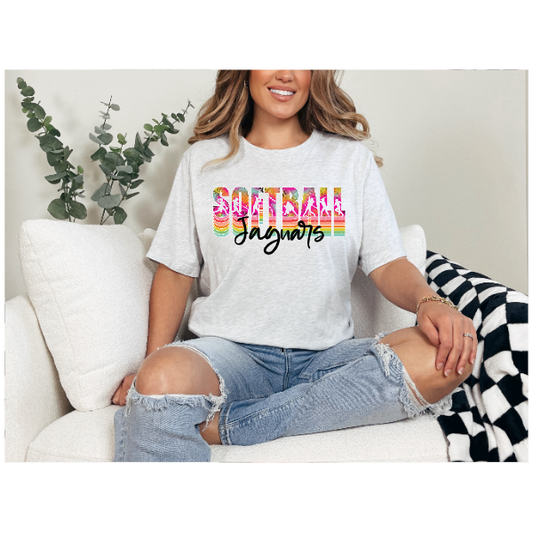 Softball Rainbow - Jaguars Tshirt