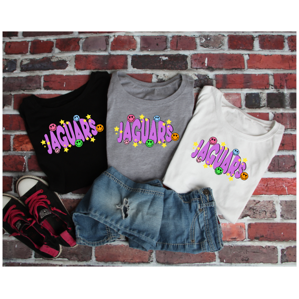 Jaguars Purple Smiley - Tshirt