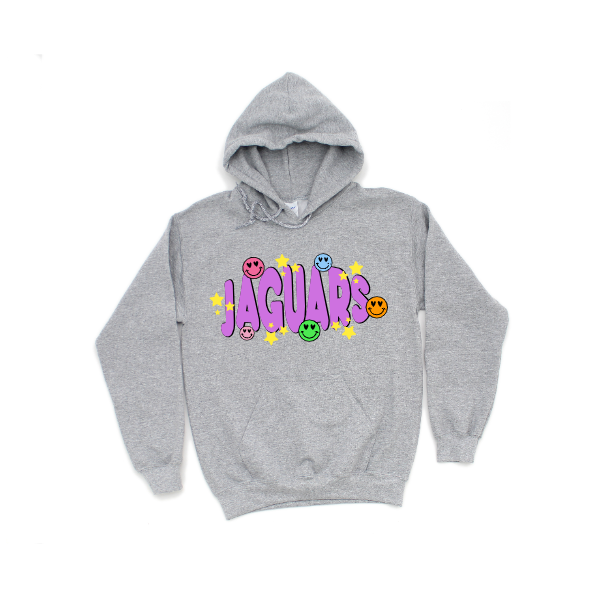 Jaguars Purple Smiley - Hoodie