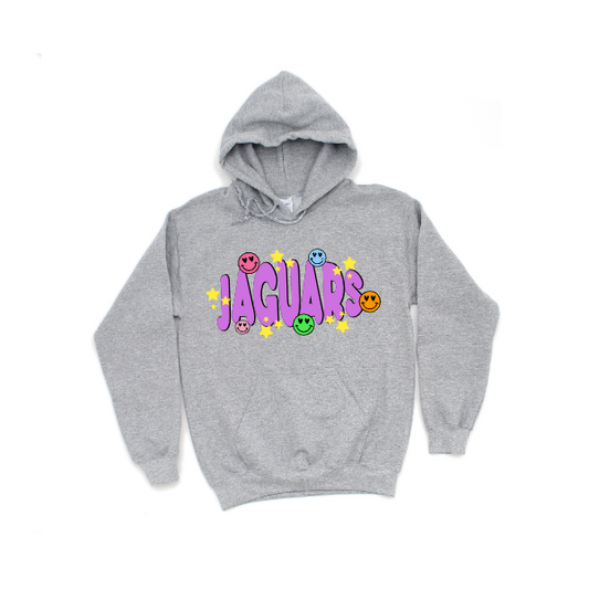 Jaguars Purple Smiley - Hoodie