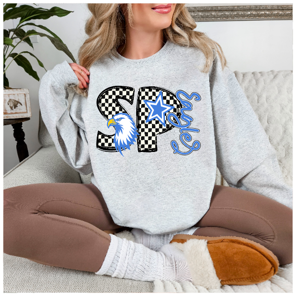 Black & White Checkered School Spirit - South Park Crewneck