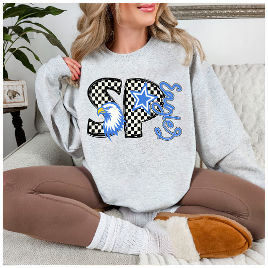Black & White Checkered School Spirit - South Park Crewneck